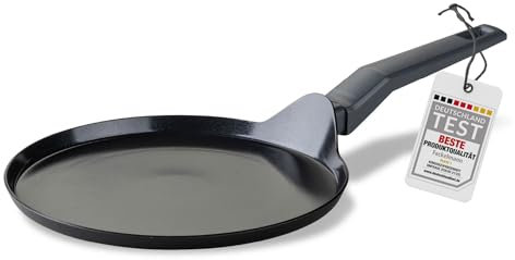 Fackelmann Statement Sartén Crepera 25 cm, Sartén de Aluminio Reciclado, Antiadherente, Libre de PFAS, Resistente al Calor hasta 150ºC, Apto para Todas las Cocinas