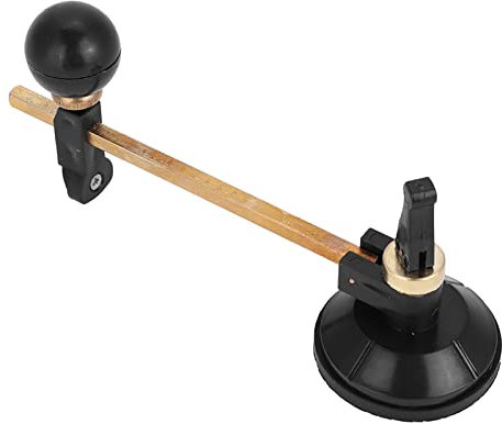 Glass Cutter, Adjustable Circle Compasses Cutter with Suction Cup, Perfect for Hobbyists and Professional Glass Cutters, Plastic (30cm)
