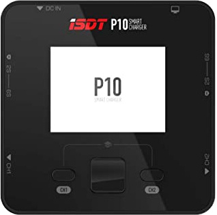 ISDT P10 Smart Lipo laddare, DC 250 W/10 A x 2 dubbel kanal Lipo batteriladdare, RC bilbatteriladdare för 1-6S livslängd/LiIon/LiHv/Pb/NiMH/Cd batteri