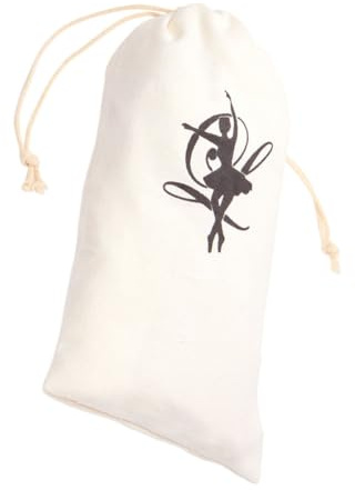 ARTSEWPLY Tanzbeutel für Spitzenschuhe Canvas Schuhtasche mit Kordelzug 13x27cm Umweltfreundlich und Tragbar Geeignet für Ballettunterricht und Reisen