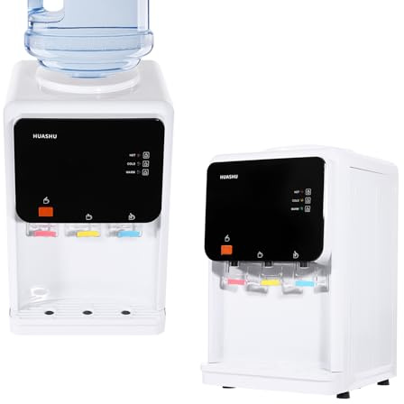 Dispensador de agua 500 W + 75 W, dispensador eléctrico de agua fría y caliente, 3 funciones, refrigerador y dispensador de agua para agua potable, dispensador de agua caliente para 3,5 l, 5 l, 10 l