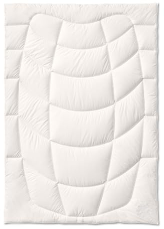 Künsemüller Naturfaserbettdecke Sommer-Bettdecke, Bambusfaser Steppbett Weichperkal Leicht, 155x220cm
