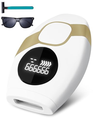 Onalix IPL Epilatore Luce Pulsata, Dispositivo Epilazione a Luce Pulsata, 999999 Flash Epilatore Professionale, 5 Livelli Laser Peli Donna, 2 Modalità per Viso, Braccia, Gambe e Corpo Intero