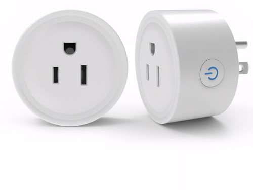 Mengshen 2 Pack Smart Plug 16A Smart Outlet WiFi Socket with Tuya App Remote Control Compatible with Alexa Google Home 16A Smart Life Plug with Timer Function 2.4GHz WiFi Only