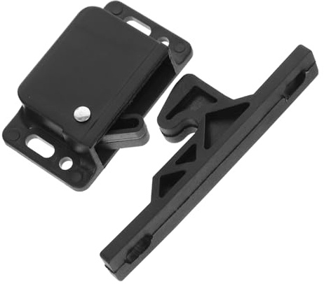 DECORNIJIA Camper Door Latch Side Mount Set Rv Cabinet and Drawer Latches for Motorhome, Trailer, and Camper Compartments Push Open Catch Pull Release for Vehicle and Furniture Doors