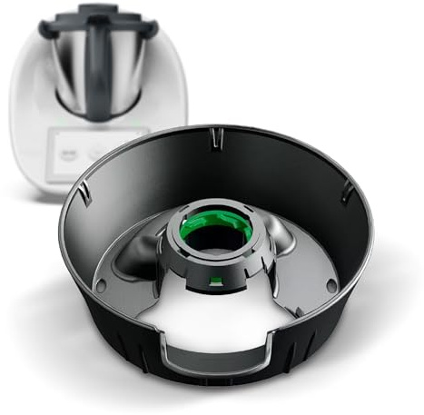 Ghiera Bimby TM6 | Ricambio Compatibile con Bimby, Accessorio Bimby TM6 per Boccale, Aggancio Gruppo Coltelli, Plastica di Grado Alimentare, Montaggio Facile e Veloce