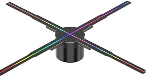 Proiettore olografico 3D Wi-Fi con ventola da 50-100 cm, display pubblicitario a LED, lampada olografica, lettore, supporto for immagini e video(50cm)
