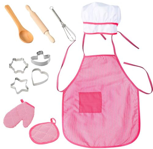 Set de Cocina de Imitación para Niños 11 Piezas – Juego de rol Infantil con Utensilios de Cocina, Materiales Seguros, Regalo para Niñas y Niños