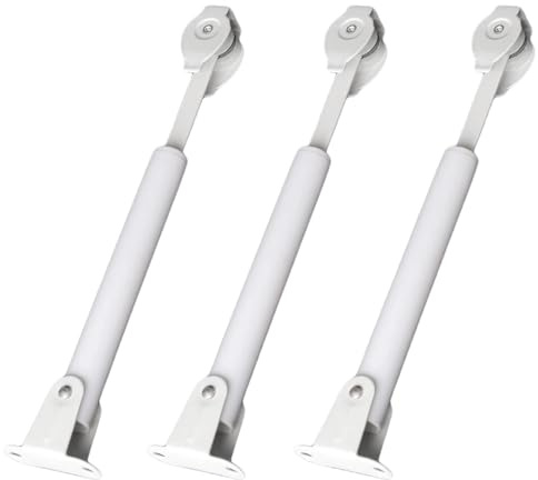 SHIQUAN 3 PCS Universal Spring Loaded Curtain Cord Tensioner | 20cm Adjustable Metal & Plastic Window Blind Pulley, Child Safe Drapery Track Cord Lock Puller for Bedroom Kitchen Bathroom