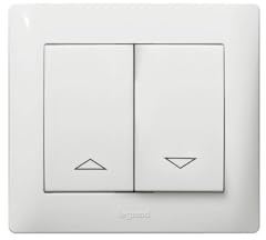 Legrand Interrupteur à bascule pour volet roulant Galea, blanc, 777014