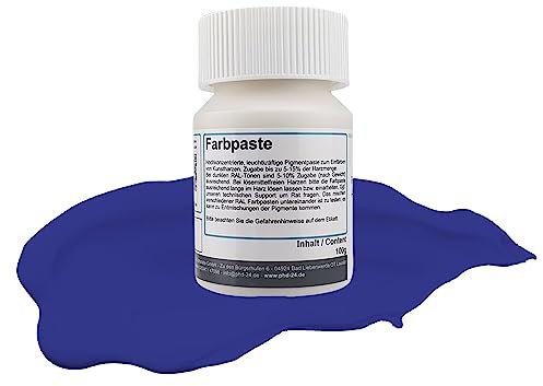 DD Composite Farbpaste 100g ultramarinblau RAL 5002 Pigment hochkonzentriert für Kunstharze Epoxidharz Resin Polyesterharz Gießharz farbintensiv deckend