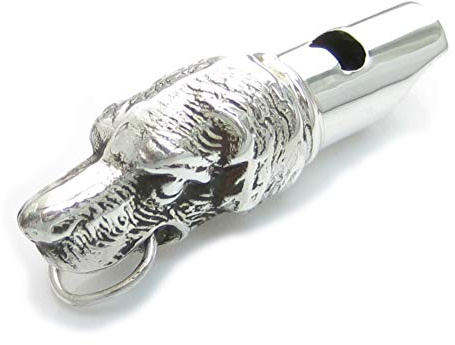Hundepfeife Sterling Silber Anhänger - Schlüsselanhänger .925 x 1 Hundepfeife