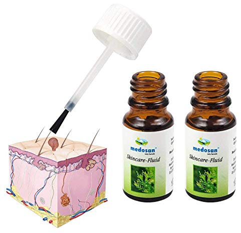 Twin pack of Skin Tag, Mole & Wart Remover from Medosan - Thuja Skincare Fluid. Also works for Growths on the skin, Molluscum pendulum & skin growths SAVE £££'s