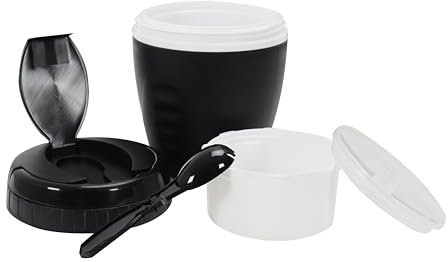 COOK CONCEPT Panier Repas Isotherme Étanche avec Cuillère Aléatoire | Isotherme, étanche, cuillère incluse, poignée intégrée, repas chauds froids, plein air bureau, coloris aléatoire