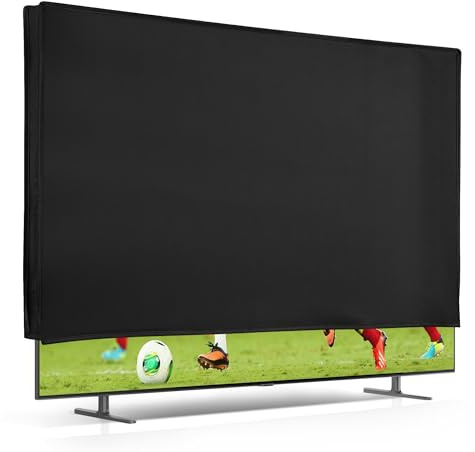 kwmobile Housse écran TV compatible avec 49-50 TV - Protection d'écran télévision - noir