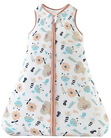 Chilsuessy Schlafsack Baby Winter 2.5 TOG Warm Winter Schlafsack Neugeborene Babyschlafsack Super weiche Baumwolle, Gartenbär, L/Baby Höhe 80-90cm