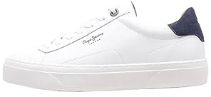 Pepe Jeans Yogi Original Herren-Sneaker, weiß, 6 UK