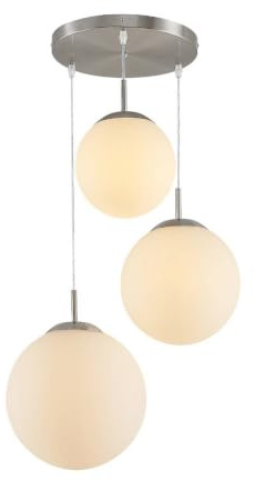 Lindby Pendelleuchte Heleska (Modern) in Weiß aus Metall (3 flammig, E27) - Glas Hängelampe Esstischlampe Hängeleuchte Wohnzimmerleuchte