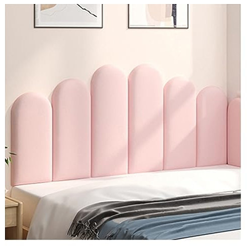 pujindu Tête De Lit À Peler Et Coller, Panneaux Muraux Rembourrés, Panneaux Muraux Anti-Collision Auto-adhésifs 3D pour La Décoration De Revêtement Mural Intérieur (Couleur : Rose, Taille : 1.8m/70.