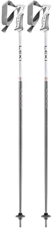 Leki Women's Bliss Ski Poles, Gunmetal White-Rose Gold, 120 cm