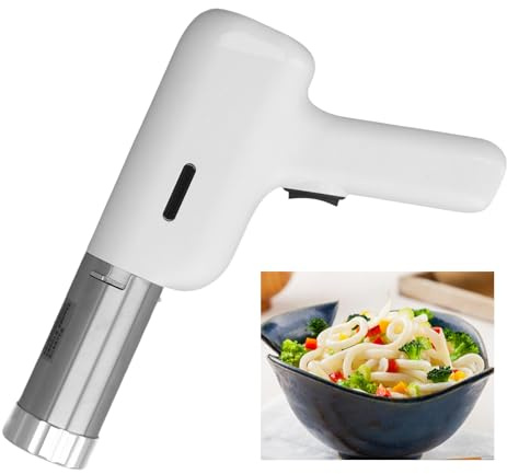 Manual Pasta Machine Made of 304 Stainless Steel, Pasta Press Feed Speed of 5.5 Mm/s Without Load, Pasta Maker Automatic Pasta Preparation with Built in Lithium Battery for nudel