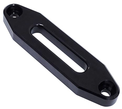 Young Wolf Aluminum Hawse Fairlead for ATV/UTV 2000-13000 LBs Winch Mount Glossy (Black) (254MM)
