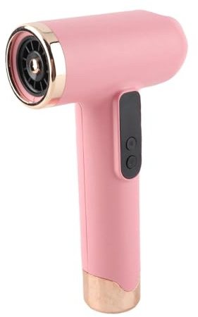 Secador de Pelo Inalámbrico, Secador de Pelo de Alta Velocidad y bajo Ruido, Secador de Pelo Eléctrico Compacto Recargable por USB con Batería de 15600 Mah, Motor de Alta (PINK)