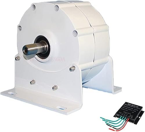 KYZTMHC Alternador de CA con Controlador, alternador de imán Permanente trifásico, 10000W 12V 24V 48V 120V 220V, alternador Permanente de Baja Velocidad, para turbina eólica de Agua(220V,8000W)