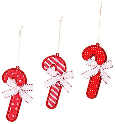 Alipis 3 Sätze Weihnachtsschmuck Weihnachts Anhänger Weihnachtliche Anhänger Ornamente Weihnachtsbaum Aus Filz Hängendes Von Der Decke Weihnachtsanhänger Stoff Rot 3 Stück * 3