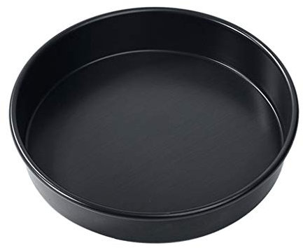 Bandeja para Pizza Redonda y Honda de aleación de Aluminio, Antiadherente, para Pizza, Tartas, Pasteles, 6/7/8/10/12 Pulgadas (tamaño: 6 Pulgadas) (Negro 8 Pulgadas) (Negro 10 Pulgadas)