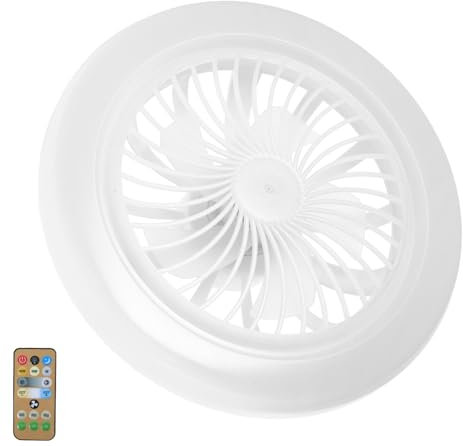 HOUDERCO 30w Quiet Small Fan Light Remote Control Screw Led Light Bulb for Bedroom Dining Mini for Home