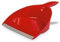 Recogedor de Mano con Goma, Color Rojo, Ideal para Recoger residuos en casa y Mantener la Limpieza en Espacios reducidos.