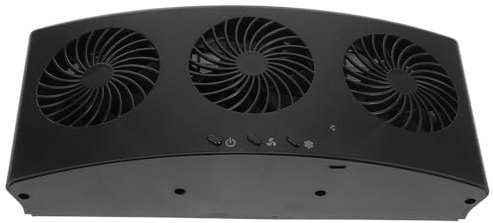 Mikikit Car Window Exhaust Fan USB Vent Fan for Vehicle Cooling Air Circulation Odor Removal Compatible with Cars Compact Design for Fresh Air