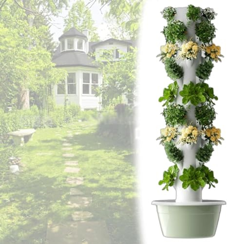 Sistema di Coltivazione idroponica, Kit per Coltura idroponica: Giardinaggio in Torre idroponica a 5, 7 e 9 Livelli per la casa, per Erbe aromatiche, Frutta e Verdura, Giardiniere Verticale