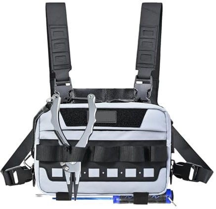 Genérico Bolso Pechera | Bolso Torácico Deportivo,Portaobjetos Para Trotar Almacenamiento De Equipo Chaleco Ligero Para Excursionismo Caza Camping Actividades Al Aire Libre