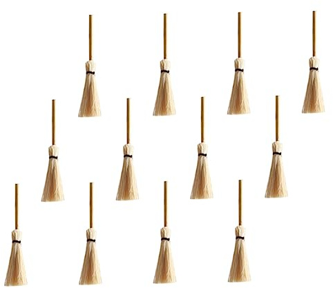 COLLBATH 20piezas De Mini Escoba Escoba De Casa Decorativa para Casa para Decoración De Habitaciones