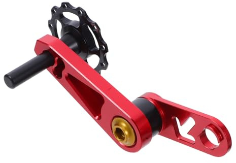 ifundom Tensor de Cadena para Bicicleta Ajustador Trasero de Cadena para Sola Velocidad Compacto y Duradero Aleación de Aluminio Estabilizador Seguro para Mantenimiento y Reparación