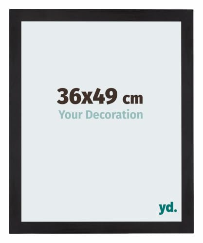 yd. Your Decoration - Puzzlerahmen 36x49 - Schwarz Gemasert - Puzzlerahmen 500-1000 Teile - Holz Bilderrahmen - Mura