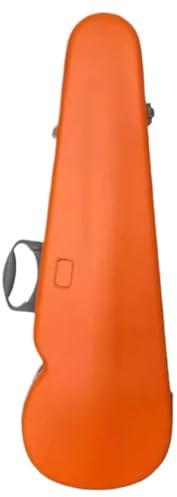 Geigenkasten 4/4 Geigenkoffer aus Kohlefaser mit hoher Härte, Farbe Macaron(Orange 4 4)
