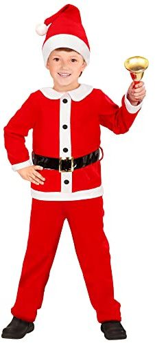 W WIDMANN MILANO Party Fashion – Barndräkt Santa Boy, jultomte, juldräkt