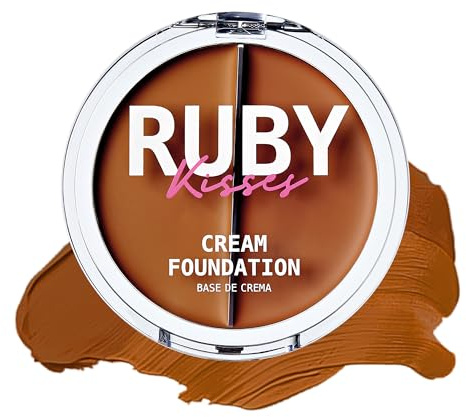 3D FACE CREATOR Ruby Kisses HD 2 Color Foundation + Concealer by Ruby Kisses (RDF10 LEVEL 10/TON 10)