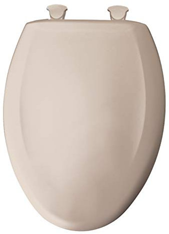 Bemis 1200SLOWT 443 WC-Sitz, Absenkautomatik lang gestreckt geschlossene Front Kunststoff W/easy-2-clean Scharniere – Blush