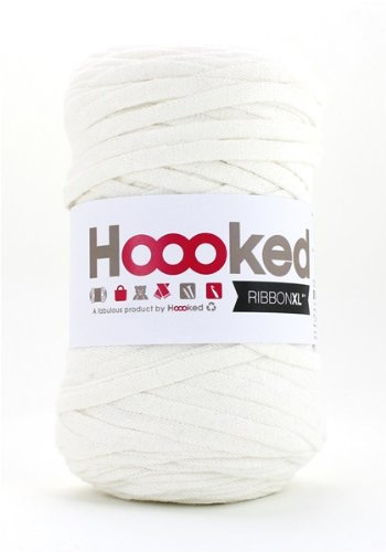 Hoooked Zpagetti Ribbon XL Bändchengarn (weiß)