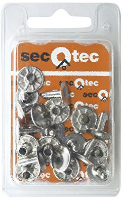 SECOTEC Hohl-Niete 12x12,5mm | zweiteilig | silber | 10 Stück