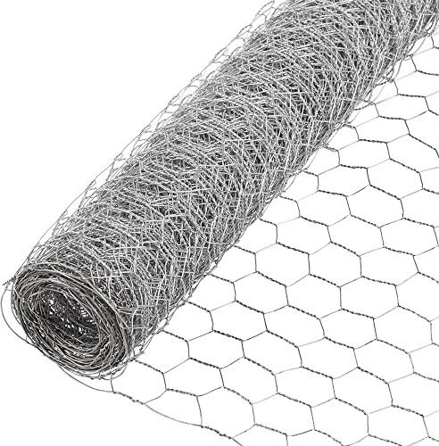 Suregreen Galvanised Chicken Wire Mesh Roll Netting Hexagonal Holes Poultry Fencing | 900mm x 10m | 25mm Holes