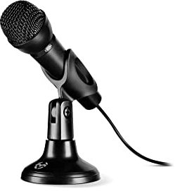 KROM KYP -NXKROMKYP- Microfono da gioco, omnidirezionale, Jack 3.5mm, Colore Nero