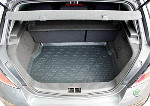 J&J AUTOMOTIVE | Gummi-Kofferraumwanne Kofferraum-Schutzmatte Kompatibel mit Astra H Fließheck ab 2004, Anti-Rutsch, 100% Passgenauigkei, Geruchlos