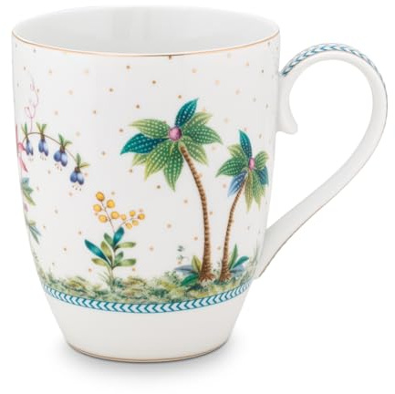 Pip Studio Jolie Dots Gold Becher mit Henkel Gross 0,35 l