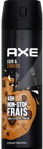 AXE Déodorant bodyspray collision cuir & cookies 48h non-stop frais - L'aérosol de 200ml