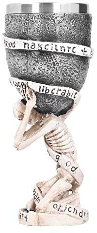 Cáliz, Mano de Obra Exquisita Segura Copa de Vino Tridimensional con decoración de Calavera para Halloween para Navidad para Aniversario